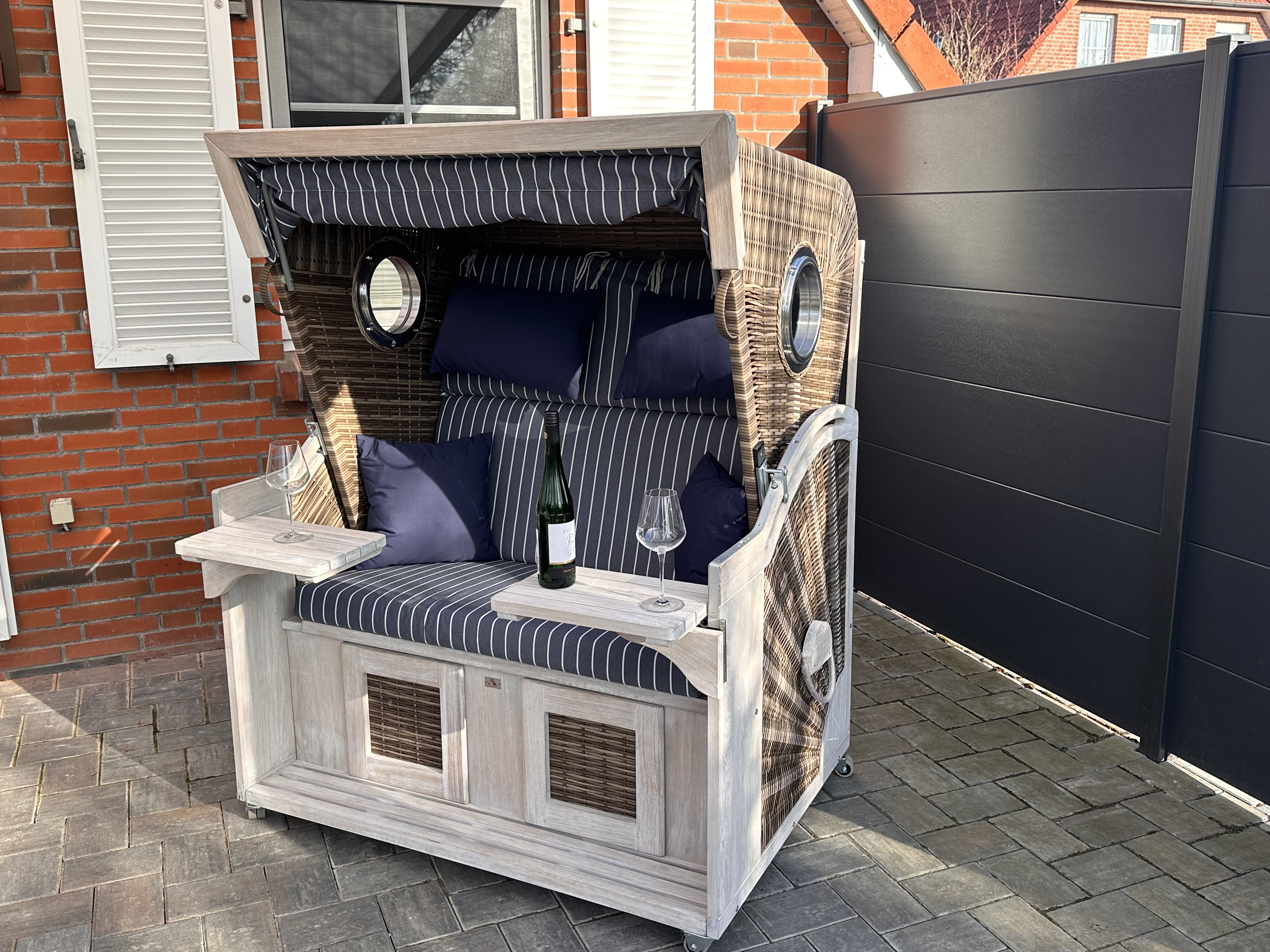 Strandkorb zum entspannen